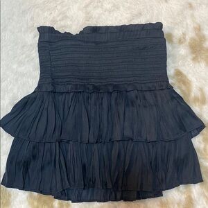 Elegant Black Tiered Skirt